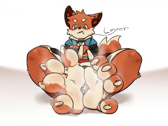 anthro barefoot bodily_fluids claws crush feet foot_fetish foot_focus male musk soles solo sweat sweaty_feet toes lowselfie threefold_recital_(game) taiqing_(threefold_recital) canid canine fox mammal hi_res