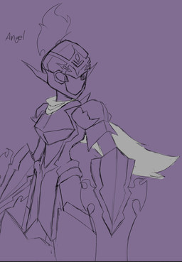 ambiguous_gender armor knight looking_away looking_down purple_background scarf simple_background solo warrior weapon white_scarf lewdaesthetics nintendo pokemon angel_(lewdaesthetics) fan_character ceruledge generation_9_pokemon ghost pokemon_(species) spirit hi_res