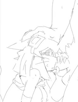 4_fingers anthro anthro_penetrated balls bare_breasts big_breasts blush bodily_fluids breasts claws clothed clothing duo eyewear eyewear_on_head fellatio female female_penetrated fingers genitals goggles goggles_on_head hand_on_head large_penetration male male/female male_penetrating male_penetrating_female nipples oral oral_penetration penetration penile penile_penetration penis penis_in_mouth raised_clothing raised_topwear sex sucking sweat tail topwear wince awkwardlytrashy gameoverse glitch_productions kit_bodega domestic_cat felid feline felis mammal animated no_sound short_playtime video