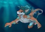 anthro hair long_hair simple_background smile solo teeth water blindcoyote colin_(anonymous3355) fish marine shark 2018 digital_media_(artwork)