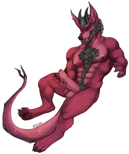 abs anthro ball_tuft balls beard black_hair body_hair chest_hair countershade_balls countershade_face countershade_genitalia countershade_neck countershade_tail countershade_torso countershading ear_piercing ear_ring erection facial_hair foreskin fur genitals hair holding_penis horn humanoid_genitalia humanoid_penis long_foreskin male male_anthro muscular muscular_anthro muscular_male nipple_piercing nipple_ring nipples nude nude_anthro nude_male open_mouth open_smile pawpads pecs penis piercing red_body red_eyes red_fur red_penis ring_piercing simple_background smile solo tail tight_foreskin tuft unretracted_foreskin vein veiny_penis whisker_spots white_background i-psilone mythology thenerok canid canine dragon fennec_fox fox hybrid mammal mythological_creature mythological_scalie scalie true_fox 2019 hi_res