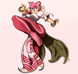 5_fingers action_pose alternate_breast_size alternate_costume alternate_form anthro anthrofied biped black_nose bracelet breasts clothed clothed_anthro clothed_female clothing cosplay crossover_cosplay eyelashes female fingers footwear fully_clothed fully_clothed_anthro fully_clothed_female hair jewelry long_eyelashes looking_at_viewer pink_hair pose shoes simple_background smile smiling_at_viewer solo thick_thighs thin_calves wide_hips makini1990 capcom sega sonic_the_hedgehog_(series) street_fighter amy_rose chun-li eulipotyphlan hedgehog mammal 2023 absurd_res crossover dated hi_res