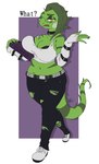 alternative_fashion anthro big_breasts book border bra breasts cleavage clothed clothing female goth purple_book solo underwear white_border raidak5 joyce_(raidak5) iguana iguanid lizard reptile scalie 2023 hi_res