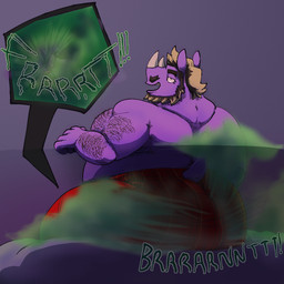 anal anthro beard belly clothing dominant duo facial_hair fart fart_cloud fart_fetish farting_on_another farting_on_face furniture green_fart_cloud hairy horn inside_clothing larger_dom male male/male on_sofa oral overweight overweight_male pajama_pants purple_body relieved rimming rimming_male sex simple_background sitting sitting_on_sofa size_difference sofa trapped_in_clothing telstartelstar nabb_(nabb-kun) nebun_(telstartelstar) domestic_cat felid feline felis mammal rhinoceros 1:1 hi_res