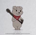 anthro bottomless clothed clothing featureless_crotch fur guitar kerchief looking_at_viewer male musical_instrument plucked_string_instrument simple_background smile solo standing string_instrument letodoesart family_guy new_brian canid canine canis domestic_dog mammal 2d_animation animated digital_media_(artwork) motion_tweening short_playtime