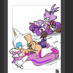 anal anal_beads anal_beads_in_ass anal_penetration duo female kart nude object_in_ass penetration sex_toy sex_toy_in_ass sex_toy_insertion vehicle aku_tojyo avoid_posting sega sonic_the_hedgehog_(series) blaze_the_cat rouge_the_bat humanoid 1:1