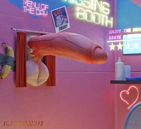 anthro balls banana big_balls big_penis booth booth_(structure) booth_seating curtains curtains_open erection food foreskin fruit fur genitals glans huge_balls huge_penis male penis plant pubes solo text vein veiny_balls veiny_penis drboumboom32 danny_sterling_(spitfire420007) animal_humanoid canid canine canis fox humanoid mammal 3d_(artwork) digital_media_(artwork) english_text