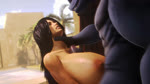 anthro big_breasts big_penis black_body black_hair black_skin bouncing_breasts breast_play breasts dominant dominant_anthro dominant_male duo female female_human foreskin genitals growling hair holding_throat huge_breasts human_focus human_on_anthro humanoid_genitalia humanoid_penis interspecies male male/female moan muscular muscular_anthro muscular_male neck_grab nipples not_furry_focus nude penis retracting_foreskin sex side_view size_difference solo_focus submissive submissive_female tan_body tan_skin thrusting titfuck noname55 legend_of_queen_opala farah_(legend_of_queen_opala) anubian_jackal canid canine canis human jackal mammal 16:9 3d_(artwork) animated digital_media_(artwork) hi_res high_framerate short_playtime sound source_filmmaker_(artwork) webm widescreen