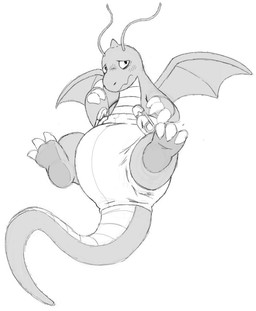 3_fingers 3_toes ambiguous_gender antennae_(anatomy) anthro back_wings blush blush_lines claws clean_diaper cloth_diaper clothed clothing diaper diaper_only embarrassed feet finger_claws finger_on_face fingers floating head_horn horn narrowed_eyes safety_pin simple_background soles solo tail three-quarter_view toe_claws toes topless wavy_mouth wearing_diaper white_background wings poofy_dragon nintendo pokemon dragonite generation_1_pokemon pokemon_(species) 2019 full-length_portrait greyscale monochrome portrait