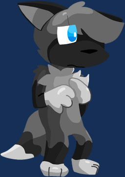 anthro blue_eyes chest_fur ears_down frown fur grey_body grey_fur hunching male nervous nervous_look pivoted_ears simple_background solo tail transparent_background dastarman ethan_(dastarman) canid canine fox mammal alpha_channel digital_drawing_(artwork) digital_media_(artwork) hi_res lineless shaded