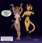 1997 bdsm bondage boots bored bound bracers breasts canine cat chain corset dog domination dominatrix doug_winger duo feline female female_domination lesbian mammal nipple_piercing nipples nude open_mouth piercing pussy thong whip yawn
Rating: Explicit
Score: 1
User: Kald
Date: April 28, 2010