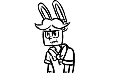 anthro bow_(feature) bow_tie buckteeth grumpy machine male plushie simple_background solo teeth toy white_background inkyfrog five_nights_at_freddy's five_nights_at_freddy's_2 scottgames bonnie_(fnaf) toy_bonnie_(fnaf) animatronic lagomorph leporid mammal rabbit robot 2016 2d_animation 5:3 animated black_and_white low_res monochrome