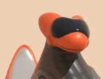brown_body feral looking_at_viewer machine male orange_body simple_background solo synthetic visor questionable_aesthetics_(artist) blender_cycles mythology android dragon living_machine mechanical_dragon mythological_creature mythological_scalie robot scalie 3d_(artwork) 4:3 absurd_res blender_(artwork) digital_media_(artwork) hi_res