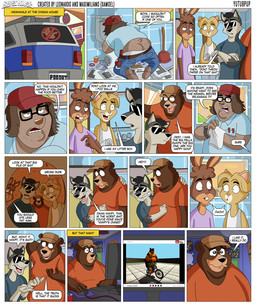 anthro bathroom blue_eyes brown_body brown_fur clogged_toilet clothing computer dialogue electronics eyewear fur glasses grey_body grey_fur group hat headgear headwear humor insult male medium_truck newspaper overweight overweight_male pajamas plumber plumber's_crack plunger sunglasses tan_body tan_fur text tools truck van vehicle wearing_glasses wrench xamoel beast_house bosch_(xamoel) spencer_(xamoel) tommer_(xamoel) wimpy_(xamoel) bear canid canine canis domestic_dog lagomorph leporid mammal rabbit wolf 3d_(artwork) comic digital_media_(artwork) english_text