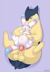 3_toes alternate_color balls big_dom_small_sub blue_body blue_eyes blue_fur blush bodily_fluids clitoris dominant duo eeveelution fan_character feet female female_penetrated feral feral_on_feral feral_penetrated feral_penetrating feral_penetrating_feral fluffy fluffy_tail fur generation_2_pokemon generation_6_pokemon genital_fluids genitals hi_res hybrid interspecies larger_male loimu long_tail male male/female male_penetrating male_penetrating_female markings minttu_(loimu) nintendo open_mouth pawpads penetration penile penile_penetration penis penis_in_pussy pink_body pink_fur pink_markings pink_pawpads pokemon pokemon_(species) pregnant pregnant_feral pregnant_sex pussy quadruped red_eyes red_penis sex size_difference smaller_female smaller_penetrated soot_(bleat) spread_legs spreading sylveon tail tail_aside tan_body tan_fur toes typhlosion umbreon vaginal vaginal_fluids vaginal_penetration white_body white_fur