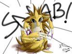 black_eyes blood bodily_fluids brown_body claws countershading duo fight gore pokemon_battle pokemon_move spines stab yellow_body doesnotexist nintendo nuzlocke pokemon generation_1_pokemon pokemon_(species) sandslash 4:3 digital_media_(artwork) hi_res