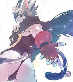 anthro bulge butt cape clothing fur gloves handwear kemono leotard male rear_view solo striped_body striped_fur stripes white_body white_fur kurotetete2 felid mammal pantherine tiger hi_res