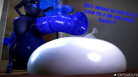after_vore ambiguous_gender animal_genitalia animal_penis anthro balls big_balls big_penis clothing cock_vore condom equine_genitalia equine_penis filled_condom footwear genitals gynomorph high_heels huge_balls huge_penis hyper hyper_balls hyper_genitalia hyper_penis intersex penile penis sexual_barrier_device shoes solo vore cryowolf9 friendship_is_magic hasbro my_little_pony nightmare_moon_(mlp) equid equine horse mammal 16:9 3d_(artwork) 4k absurd_res digital_media_(artwork) hi_res source_filmmaker_(artwork) widescreen