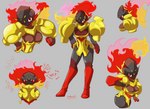 armor cool_armor female fire flaming_hair large_pauldrons pseudo_hair solo levidos nintendo pokemon armarouge generation_9_pokemon humanoid pokemon_(species) absurd_res hi_res