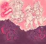 anthro belly big_belly bodily_fluids breasts cervical_penetration cum cum_in_pussy cum_in_uterus cum_inside duo erection female female_penetrated forced genital_fluids genitals impregnation interspecies male male/female male_penetrating male_penetrating_female nipples penetration penis pokephilia pregnant pregnant_anthro pregnant_female rape sex sleeping uterus amordidas nintendo pokemon canid canine generation_4_pokemon lucario mammal pokemon_(species) toxicroak digital_media_(artwork) hi_res