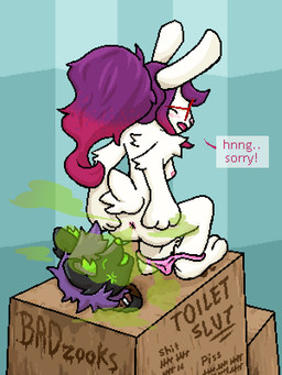 anthro anus black_body black_fur breasts butt duo fart fart_cloud fart_fetish fart_sniffing farting_on_another farting_on_face feces female fur green_nose male male/female pink_nose scatplay sniffing toilet toilet_slave white_body white_fur badzooks calypso_(stinky_fen) jasmine_(floofer318) lagomorph leporid mammal mephitid rabbit skunk 3:4 absurd_res hi_res