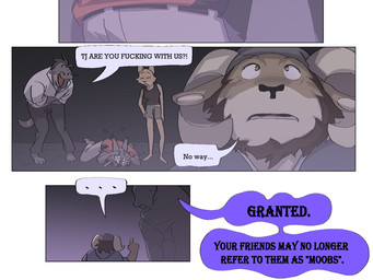 ambiguous_gender anthro beard bodily_fluids clothed clothing crying dialogue facial_hair female feral group laugh male night outside profanity speech_bubble tears text phwog echo_(game) echo_(series) echo_project carl_hendricks flynn_moore jenna_begay tj_hess asian_small-clawed_otter bighorn_sheep bovid canada_lynx canid canine canis caprine common_hippopotamus felid feline fox gila_monster helodermatid hippopotamid kit_fox lizard lynx mammal mustelid otter red_wolf reptile scalie sheep true_fox wolf 4:3 comic english_text hi_res