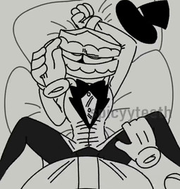audible_ejaculation background_noise blush bodily_fluids breath clipping clothing cum dry_humping duo error error_message floating_hands floating_hat gasp genital_fluids gloves grunting hand_on_cheek hand_on_face handwear hat headgear headwear heart_symbol holding_face holding_object holding_pillow implied_cum_inside looking_at_viewer looking_down male male/male moan panting pillow royal_robe rustling squelching suit tears teeth through_clothing top_hat whining wiggling_fingers spicyyteeth metallicfox0_(va) glitch_productions the_amazing_digital_circus caine_(tadc) kinger_(tadc) animate_inanimate tooth_creature animated short_playtime sound video voice_acted