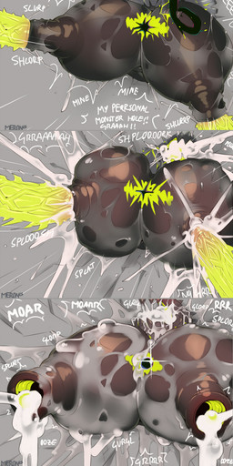3_tongues abs anthro balls big_balls big_moobs big_muscles big_nipples big_pecs big_penis black_hole bodily_fluids breast_expansion breast_play breasts breath cum cum_covered cum_drip cum_from_mouth cum_in_mouth cum_in_nipples cum_inflation cum_inside degradation dialogue dripping drooling excessive_cum excessive_genital_fluids excessive_precum expansion eyeless forced gaping gaping_nipples genital_fluids genital_transformation genitals group huge_moobs huge_pecs inflation leaking_cum long_tongue looking_pleasured male male/male male_penetrated male_penetrating male_penetrating_male messy moan moobs multi_tongue muscular muscular_male nipple_fetish nipple_penetration nipple_play nipples offscreen_character open_mouth orgasm pec_expansion pecs penetration penis precum question_mark rape saliva saliva_drip sex solo speech_bubble spiked_penis spikes spikes_(anatomy) sweat text through_wall titfuck tongue transformation transformation_sequence vein veiny_penis merong hati_(zzz) monster absurd_res english_text hi_res long_image sequence tall_image
