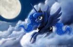 amazing_background blue_body blue_eyes blue_feathers blue_hair cloud crown cutie_mark detailed_background ethereal_hair feathered_wings feathers female feral hair headgear horn jewelry moon necklace night outside quadruped sky skyscape slim slim_female slim_feral solo sparkles star tail text wings john_joseco friendship_is_magic hasbro my_little_pony mythology princess_luna_(mlp) equid equine mammal mythological_creature mythological_equine winged_unicorn detailed url