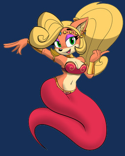 anthro blonde_hair bra clothing countershading cuff_(restraint) ear_piercing ear_ring female floating ghost_tail gold_(metal) gold_jewelry green_body green_countershading hair jewelry looking_at_viewer midriff open_mouth open_smile piercing red_bra red_clothing red_underwear restraints ring_piercing simple_background smile smiling_at_viewer solo transparent_background underwear wrist_cuffs yellow_eyes orcbrother activision crash_bandicoot_(series) coco_bandicoot bandicoot genie mammal marsupial 2025 4:5 alpha_channel hi_res story_at_source