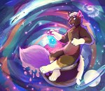 absurd_res comet complex detailed_background eyes_nebula fix floating galaxy hi_res ink long_tail nebula paws planet sharkall space star tail universe