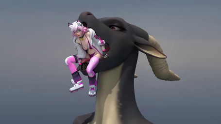 abdominal_bulge anthro areola belly black_body breasts butt_first clothed clothing death duo extreme_size_difference female female_pred female_prey forced grey_body hair horn inner_ear_fluff nipples non-mammal_nipples nude open_mouth oral_vore purple_eyes simple_background size_difference smile swallowing tail tongue tuft unwilling_prey vore white_inner_ear_fluff blueblaze95 sladdoska_(modeler) x_redeyes_(modeler) mythology catrin_glitch_(fortnite) salliviya_(sladdoska) animal_humanoid dragon felid felid_humanoid feline feline_humanoid humanoid mammal mammal_humanoid mythological_creature mythological_scalie scalie 16:9 3d_(artwork) 3d_animation animated digital_media_(artwork) high_framerate short_playtime sound video widescreen