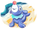 ambiguous_gender beach blue_body feral grin happy looking_at_viewer looking_up outside perspective purple_body round_ears sand sea seaside shoreline smile solo water undyingsong nintendo pokemon generation_7_pokemon mammal marine pinniped pokemon_(species) popplio digital_drawing_(artwork) digital_media_(artwork)