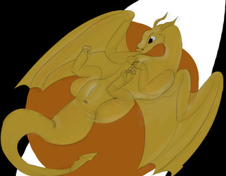 female feral lying on_back presenting solo kuvik mythology dragon mythological_creature mythological_scalie scalie hi_res