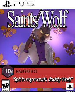 anthro clothing collared_shirt dress_shirt fur grey_body grey_fur grin grinning_at_viewer gun handgun jacket looking_at_viewer male pistol profanity purple_clothing purple_shirt purple_topwear ranged_weapon shirt shitpost silencer smile smiling_at_viewer solo standing suit topwear video_game_reference weapon white_clothing white_jacket white_topwear vermilionrenderworks blender_cycles dreamworks playstation saints_row sony_corporation sony_interactive_entertainment the_bad_guys mr._wolf_(the_bad_guys) canid canine canis mammal wolf 3d_(artwork) blender_(artwork) cover digital_media_(artwork) hi_res meme video_game_cover