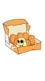 box chicken_meat chicken_nugget clothed clothing container costume feral food food_costume food_transformation male meat open_mouth simple_background solo tail text transformation white_background yellow_ears yellow_head yellow_tail kyrakupetsky chikn_nuggit chikn_nuggit_(chikn_nuggit) canid canine canis domestic_dog food_creature mammal 9:16 animated digital_media_(artwork) english_text short_playtime sound voice_acted webm