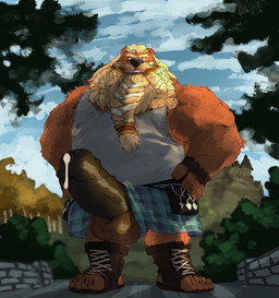 anthro aroused aroused_male balls balls_focus barazoku beard bedroom_eyes belly biceps big_balls big_belly big_muscles big_penis black_penis blonde_beard blonde_eyebrows blonde_facial_hair blonde_hair blonde_mustache blonde_sideburns blue_clothing blue_eyes blue_sky bodily_fluids boots bottomwear braided_hair brown_body brown_boots brown_clothing brown_footwear brown_fur brown_gloves brown_handwear clothing cloud cloudy_sky dripping erection exposed_balls eyebrows facial_hair fingerless_gloves flirting flirting_look flirting_with_viewer footwear forest forest_background fur genital_fluids genital_focus genitals gloves grass green_clothing grey_clothing grey_shirt grey_tank_top grey_topwear grin grinning_at_viewer hair hands_on_sides handwear inviting inviting_to_sex inviting_viewer kilt leaf leaking_precum looking_at_viewer low-angle_view male manly mature_anthro mature_male musclegut muscular muscular_anthro muscular_arms muscular_male muscular_thighs mustache narrowed_eyes nature nature_background offering_sex offering_to_viewer outside penis penis_focus penis_poking_out plant precum precum_drip precum_from_penis precum_on_own_penis precum_on_penis presenting presenting_body presenting_penis purple_clothing rock seducing_viewer seductive shadow shirt shoes showing_off_muscles shrub sideburns sky smile smiling_at_viewer smirk smirking_at_viewer solo tank_top thick_arms thick_eyebrows thick_thighs toeless_boots toeless_footwear topwear tree bighurso thoraden_(magniursus) bear dwarf mammal ursine hi_res