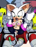 anthro areola bat bodily_fluids cum dboy duo e-123_omega e-series erect_nipples erection female genital_fluids genitals humanoid_genitalia humanoid_penis machine male mammal messy navel nipples penis robot rouge_the_bat sega sonic_adventure sonic_the_hedgehog_(series)