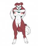 anthro avante92 big_breasts black_nose blue_eyes breasts canine clitoris clothing colleen digitigrade dog female hair long_hair mammal navel nipples plain_background pussy road_rovers rough_collie shirt shirt_lift solo standing white_background
Rating: Explicit
Score: 15
User: xXK1T5UN3Xx
Date: March 09, 2014