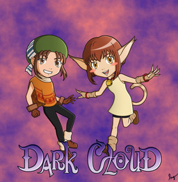 5_fingers bangs bell bell_collar bent_leg black_bottomwear black_clothing black_pants black_shorts blush blush_stickers bottomwear brown_clothing brown_eyebrows brown_eyes brown_fingerless_gloves brown_footwear brown_gloves brown_hair brown_handwear brown_shoes chibi claws clothed clothed_female clothed_human clothed_humanoid clothed_male clothing cloud collar duo eyebrows female female_humanoid finger_claws fingerless_gloves fingers footwear fully_clothed fully_clothed_female fully_clothed_human fully_clothed_humanoid fully_clothed_male gloves green_clothing green_hat green_headwear hair handwear hat headgear headwear light long_ears looking_at_viewer male male_human midair open_mouth open_smile orange_eyes orange_shawl pants red_collar red_eyebrows red_hair shawl shoes short_hair shorts smile smiling_at_viewer tail tan_body tan_claws tan_dress tan_skin tan_tail text title toothy_grin two_tone_shawl two_tone_tail medusa-the-eternal dark_cloud level-5 toan_(dark_cloud) xiao_(dark_cloud) animal_humanoid cat_humanoid felid felid_humanoid feline feline_humanoid human humanoid mammal mammal_humanoid tailed_humanoid 2020 colored digital_drawing_(artwork) digital_media_(artwork) english_description english_text hi_res lighting shaded signature