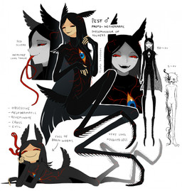 :d ambiguous_gender ambiguous_humanoid anthro black_body black_ears black_eyes black_hair black_tail blue_eyes chest_eye closed_smile duo fangs fingerless_(marking) gender_symbol grey_body grey_skin hair hole_in_eye insect_legs long_hair long_tongue male male_humanoid male_symbol mouth_closed open_mouth open_smile orange_sclera red_body red_sclera smile symbol tail tan_body tan_skin teeth text tongue tongue_out unusual_legs vein jejejunum filth_(jejejunum) pest_(jejejunum) animal_humanoid arthropod arthropod_humanoid humanoid nethermare proto-nethermare worm 2026 character_name digital_drawing_(artwork) digital_media_(artwork) english_text full-length_portrait hi_res model_sheet multiple_images portrait female_(lore)