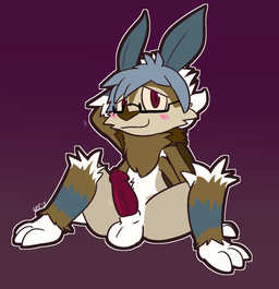 anthro balls blue_body blue_fur blue_hair blush brown_body brown_fur brown_nose chest_tuft erection eyewear eyewear_only fluffy front_view fur genitals glasses glasses_only gradient_background hair male motion_lines nude penis purple_background red_eyes red_penis simple_background sitting smile solo spread_legs spreading tan_body tan_fur throbbing throbbing_penis tuft wearing_glasses white_balls white_body white_fur white_hair ultilix lowen_(caliburman) arthropod bat hybrid insect lepidopteran mammal moth 2021 hi_res
