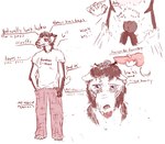 anthro blush duo knot male pubes skinny text tired tired_eyes discodemon fan_character canid canine canis domestic_dog hunting_dog mammal terrier english_text hi_res