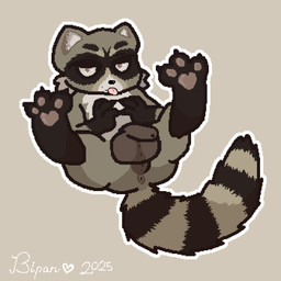 anus balls big_balls brown_body brown_fur butt chest_tuft claws eyebrows facial_markings facial_tuft flaccid fluffy fluffy_tail fur genitals grey_body grey_fur head_markings inner_ear_fluff male markings mask_(marking) mole_(marking) multicolored_body multicolored_fur narrowed_eyes pawpads penis perineum pink_eyes presenting presenting_anus presenting_balls presenting_hindquarters presenting_penis presenting_perineum semi-anthro simple_background solo spread_legs spreading striped_markings striped_tail stripes tail tail_markings thick_eyebrows thick_thighs tongue tongue_out tuft bipan mammal procyonid raccoon digital_drawing_(artwork) digital_media_(artwork)