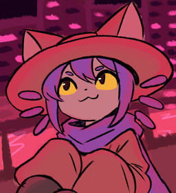 ambiguous_gender anthro clothed clothing hair hat headgear headwear scarf solo xeffy oneshot niko_(oneshot) felid feline mammal absurd_res hi_res