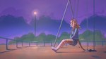 anthro clothed clothing female fully_clothed night on_swing playground side_view sitting sitting_on_swing solo street_lamp sunset swing swingset tail luxar92 pancake_(luxar92) felid mammal pantherine tiger 16:9 digital_media_(artwork) full-length_portrait hi_res portrait widescreen