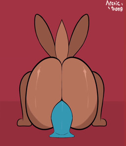 anal anal_penetration anthro big_butt bouncing_butt brown_body brown_fur bubble_butt butt butt_focus dildo dildo_in_ass dildo_insertion fur male object_in_ass penetration sex_toy sex_toy_in_ass sex_toy_insertion solo arctic_song lagomorph leporid mammal rabbit animated hi_res high_framerate no_sound short_playtime video