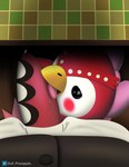 accessory anthro beak beak_fetish beak_play beak_sex beakjob blush bodily_fluids clothing duo feathers fellatio female genitals hair_accessory licking male male/female open_mouth oral penile penis penis_lick ribbons sex smile stealth_sex tongue tongue_out wings dull_pineapple animal_crossing nintendo brewster_(animal_crossing) celeste_(animal_crossing) avian bird columbid owl pigeon absurd_res digital_media_(artwork) hi_res