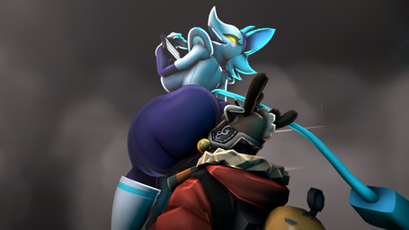 anthro big_breasts big_butt boots breasts butt cheeky_smile clothed clothed/nude clothing cunnilingus duo facesitting female footwear half_naked male male/female nude oral sex shoes sitting_on_another tail technology vaginal wide_hips wolfyxcharged00 cryptiacurves_(modeler) deltarune team_fortress_2 undertale_(series) valve valve_corporation pyro_(team_fortress_2) tasque_manager darkner felid feline humanoid mammal 16:9 2023 3d_(artwork) digital_media_(artwork) hi_res source_filmmaker_(artwork) widescreen