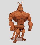 4_legs abs anthro biceps brown_body male multi_leg multi_limb muscular muscular_anthro muscular_male pecs solo polartoons antz dreamworks weaver_(antz) arthropod insect absurd_res hi_res